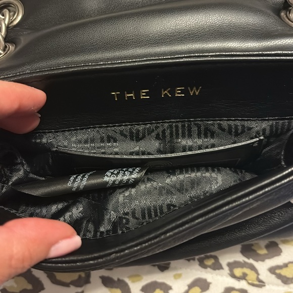 Kurt Geiger Black Leather Bag with Chain Strap and Dust Bag - Picture 8 of 10